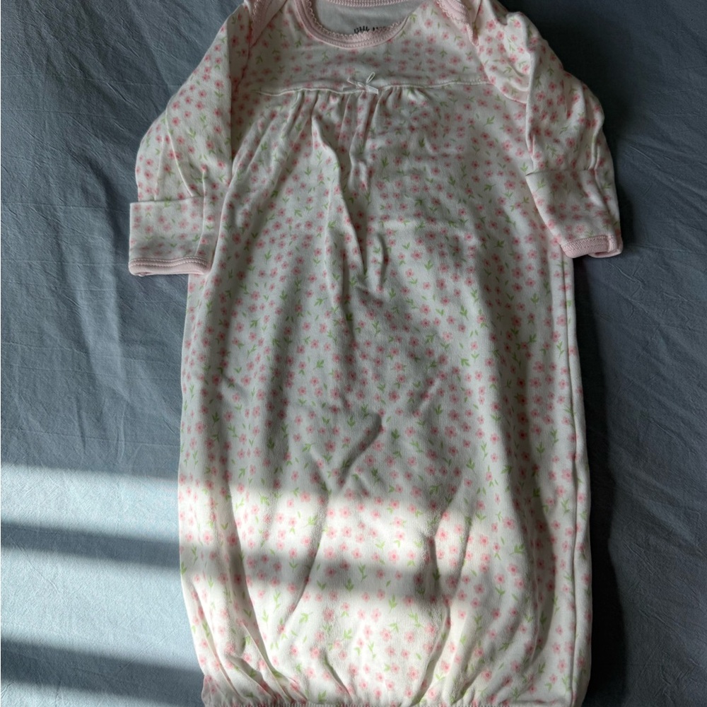 Bundle Pink Floral baby girl sleeper set